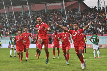 अन्जन विष्टको गोलमा बंगलादेशविरुद्ध नेपालले लियो अग्रता